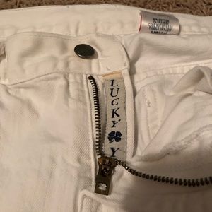 Lucky Brand White Flare Jeans